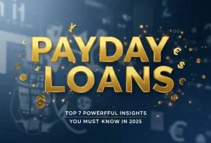 Payday Loans and Annuities: Top 7 Powerful Insights You Must Know in 2025, featuring golden text and floating golden dollar sign particles symbolizing financial growth and security.